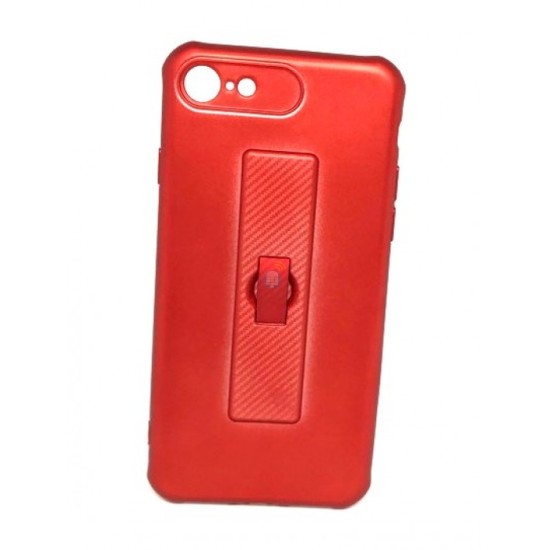 CAPA DE SILICONE MOTOMO COM ANEL DE DEDO PARA APPLE IPHONE 7G RED